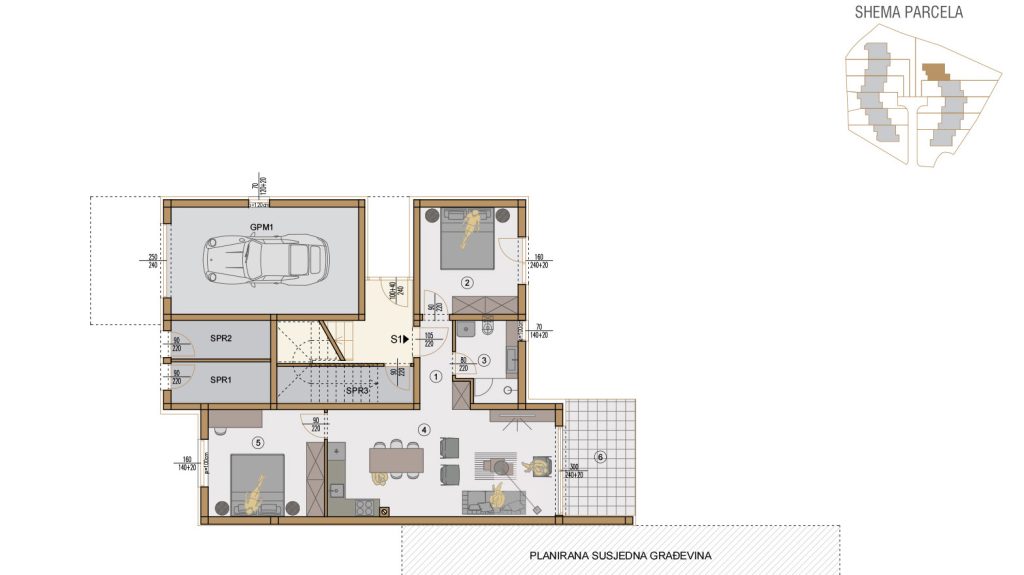 Projekt Valdebek Zgrada 7 prvi kat