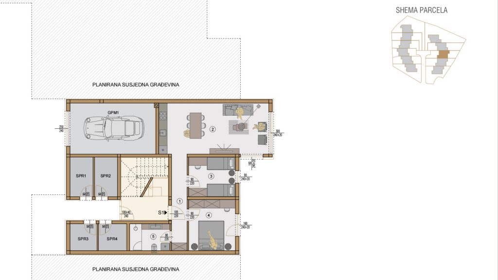 Projekt Valdebek Zgrada 9 prvi kat