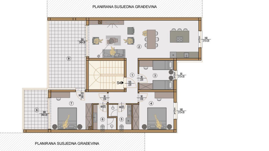 Projekt Valdebek Zgrada 10 drugi kat