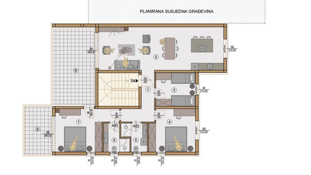 Projekt Valdebek Zgrada 11 drugi kat