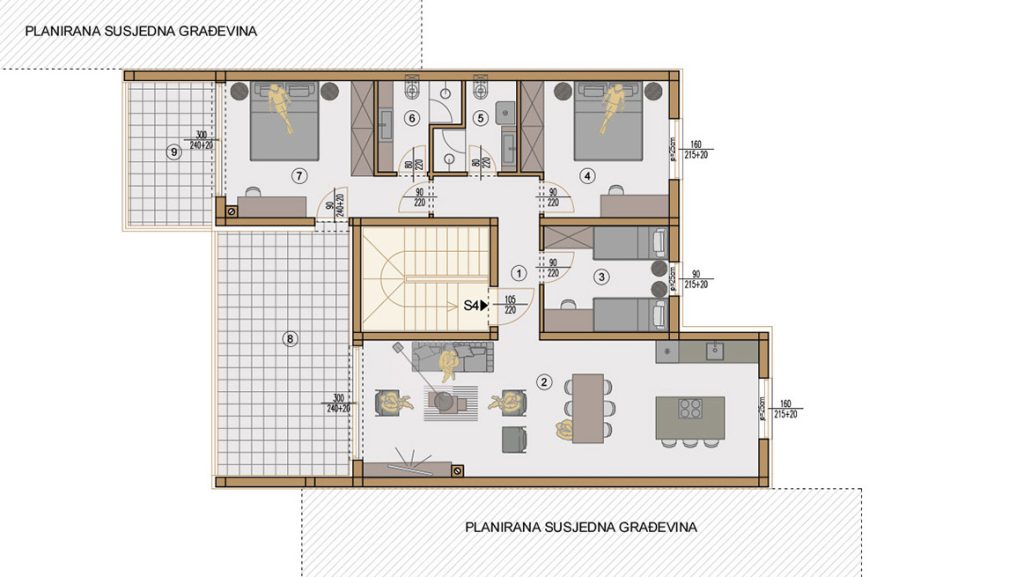 Projekt Valdebek Zgrada 8 drugi kat