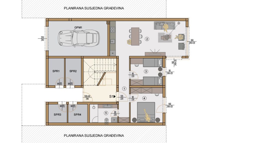 Projekt Valdebek Zgrada 9 prizemlje