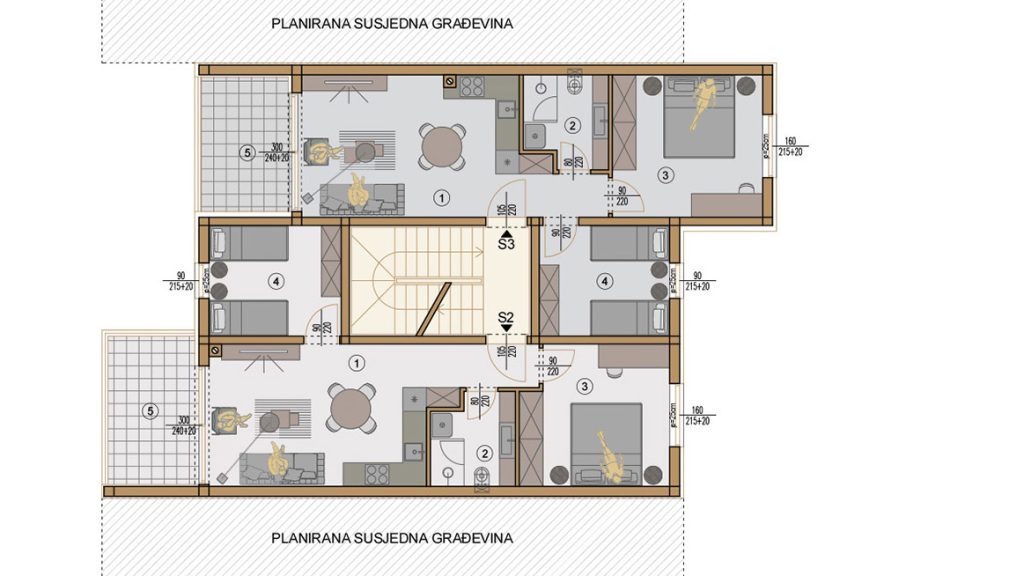 Projekt Valdebek Zgrada 9 prvi kat