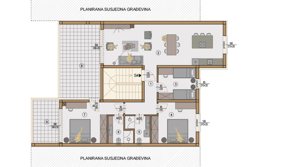 Projekt Valdebek Zgrada 9 drugi kat